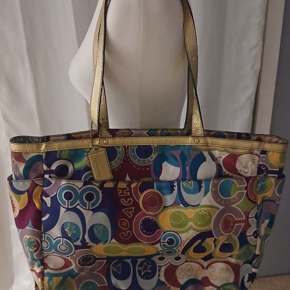 COACH RARE-LIMITED EDITION💥Glam POP C Tote/Diaper Bag F19423 “ - Picture 1 of 11